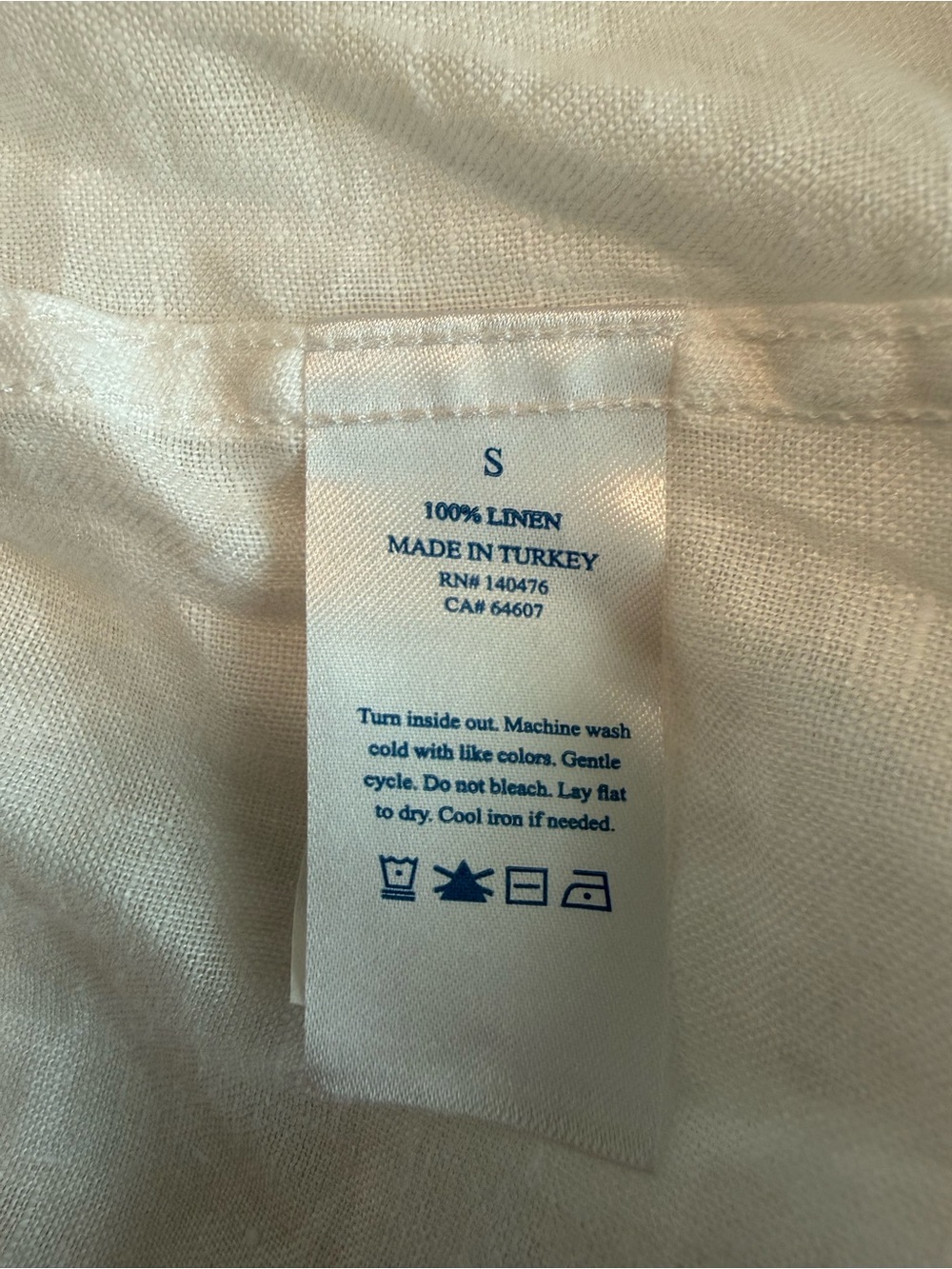 Faherty Men's Linen Laguna Shirt White Linen Button-Down Shirt - Picture 7 of 7